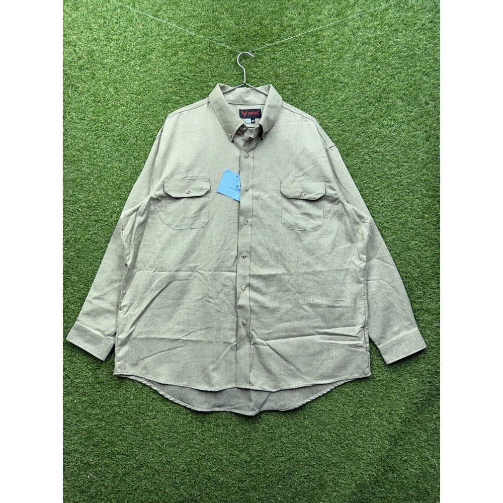 Drifire Long Sleeve Button Up Shirt Mens 3XLT Denim Chambray Workwear NWOT